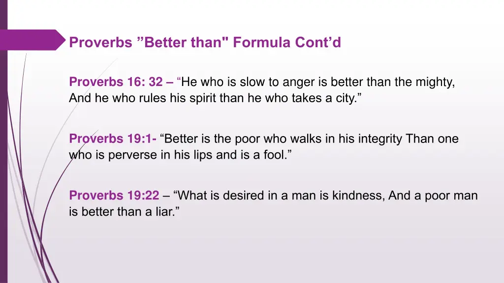 proverbs better than formula cont d 1