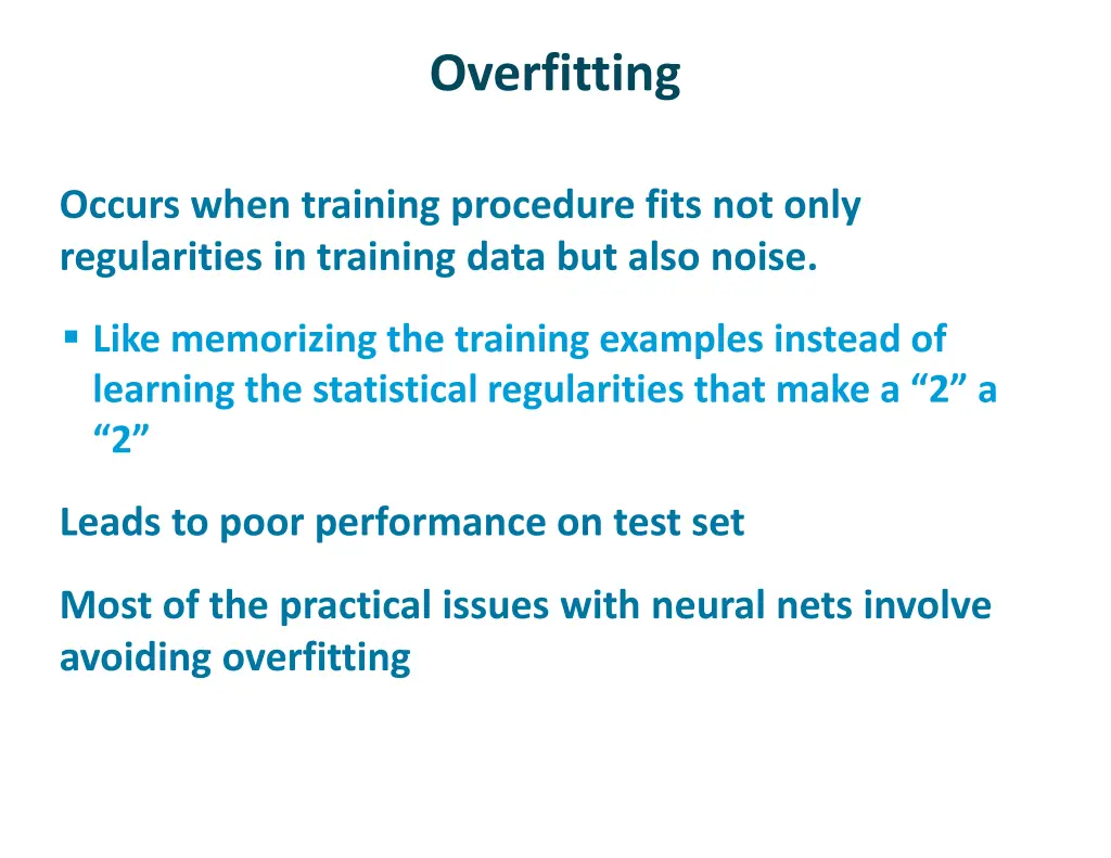 overfitting