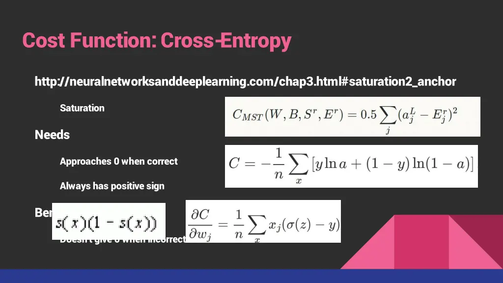cost function cross entropy