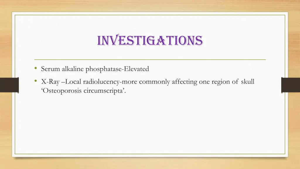 investigations