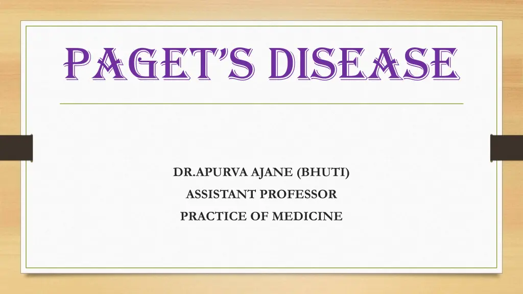 paget s disease