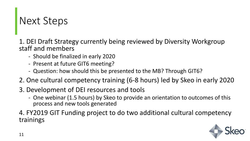 next steps