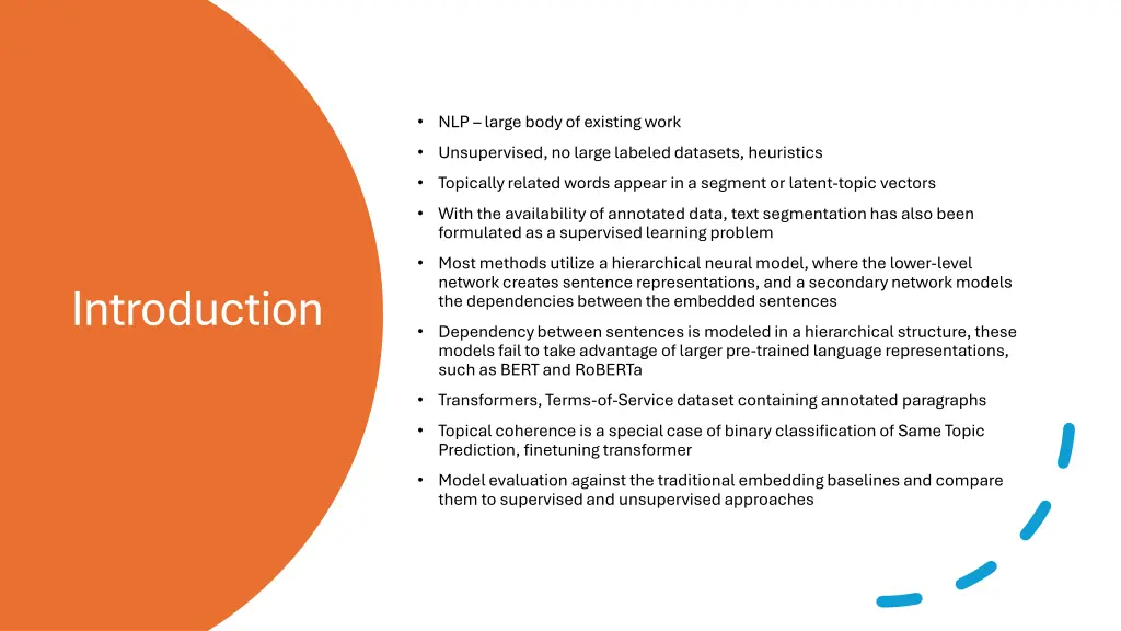 nlp large body of existing work