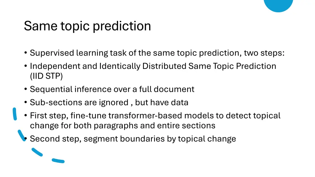 same topic prediction
