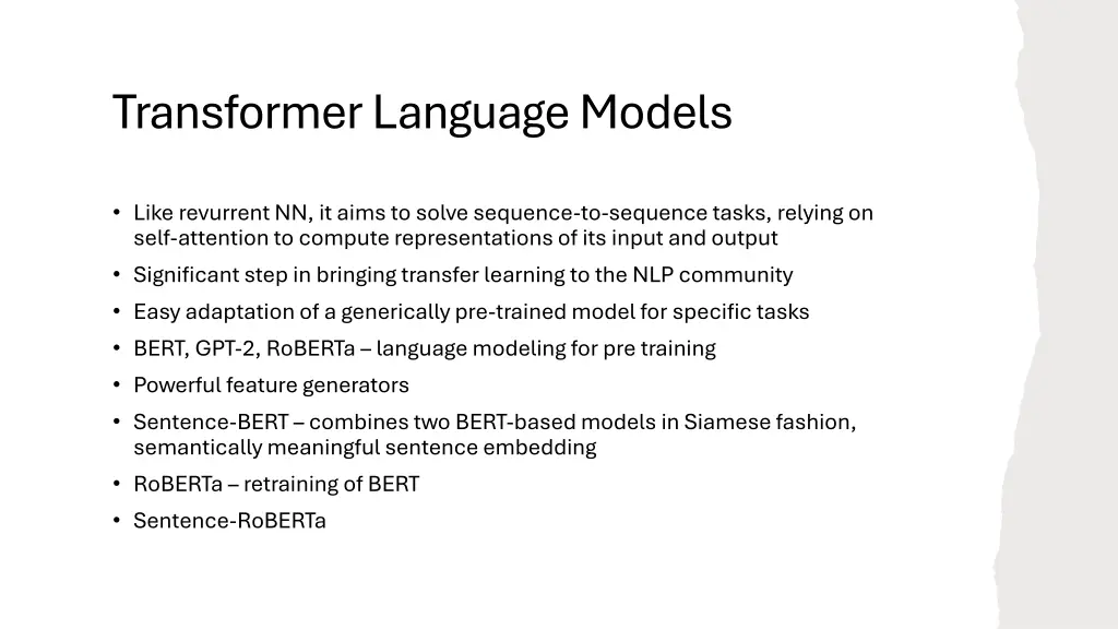 transformer language models