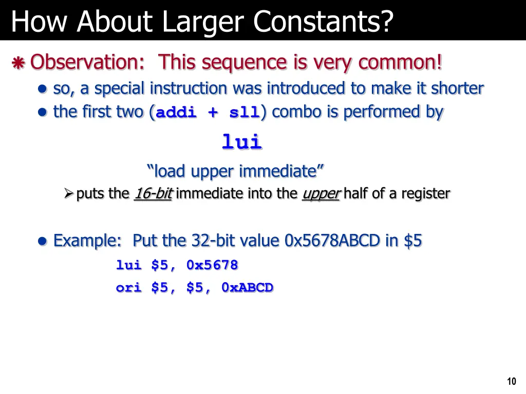 how about larger constants 2