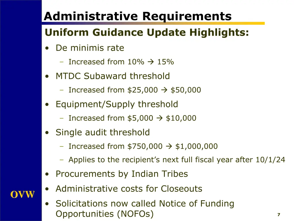 administrative requirements 2