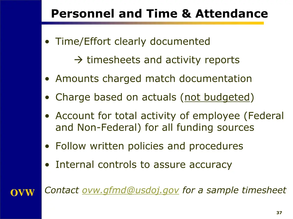 personnel and time attendance