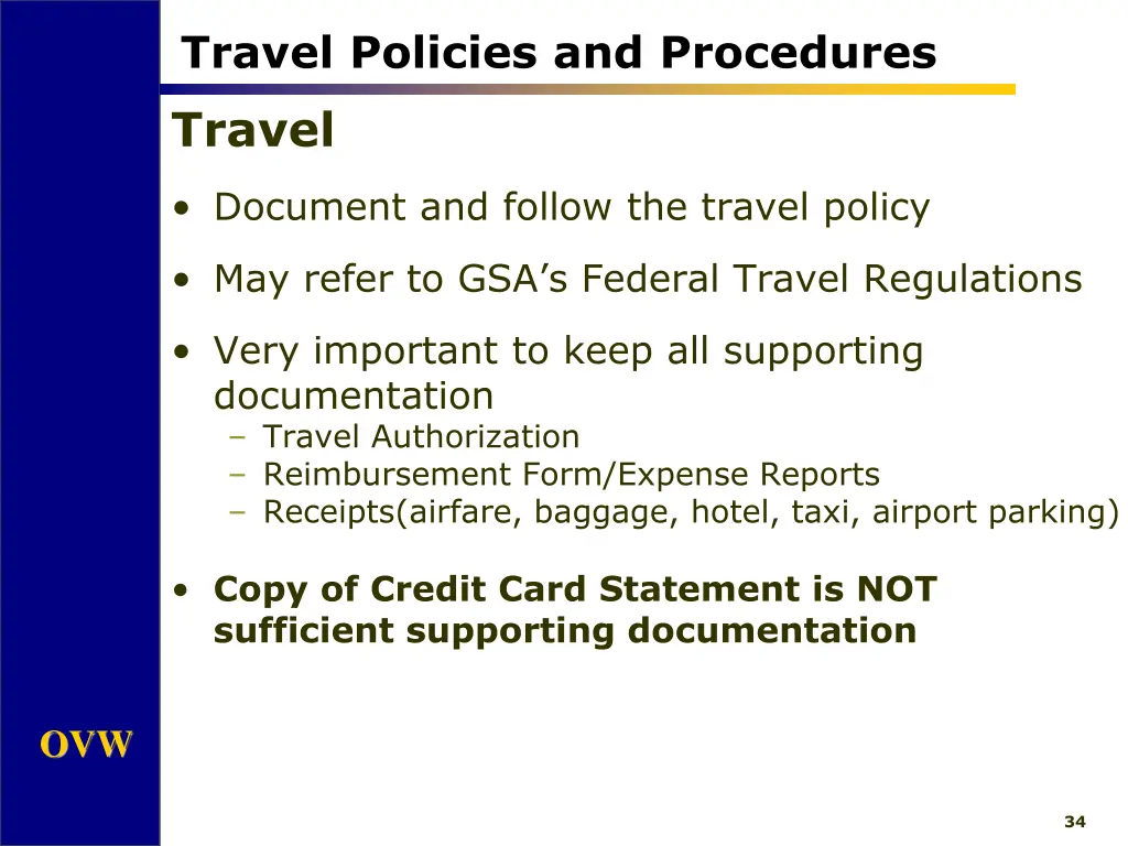 travel policies and procedures 1