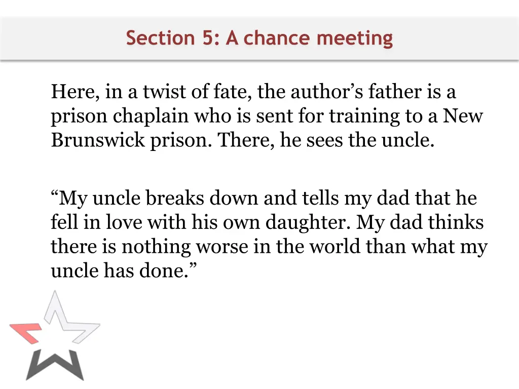 section 5 a chance meeting