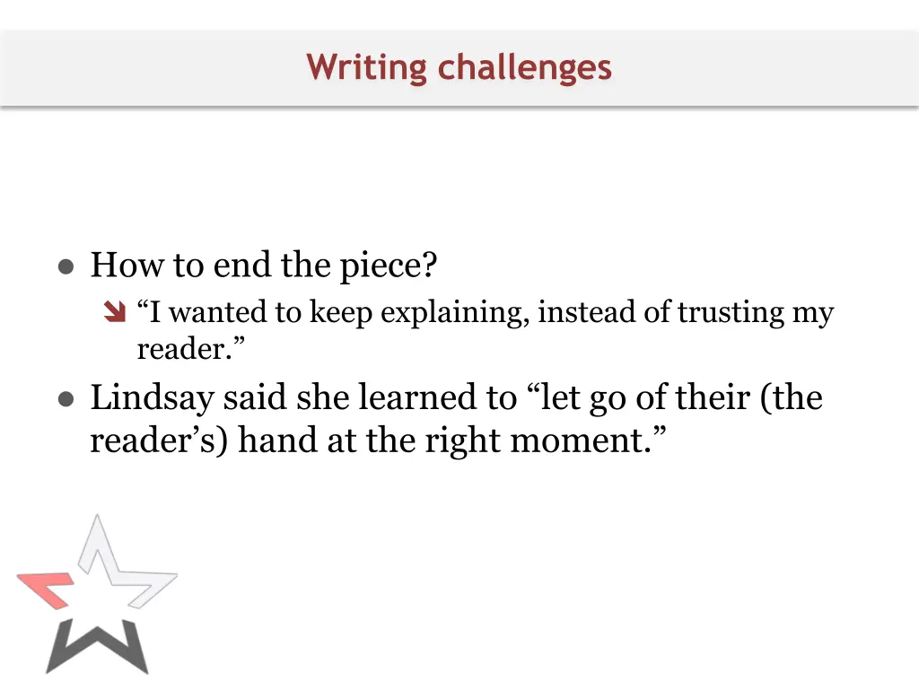 writing challenges