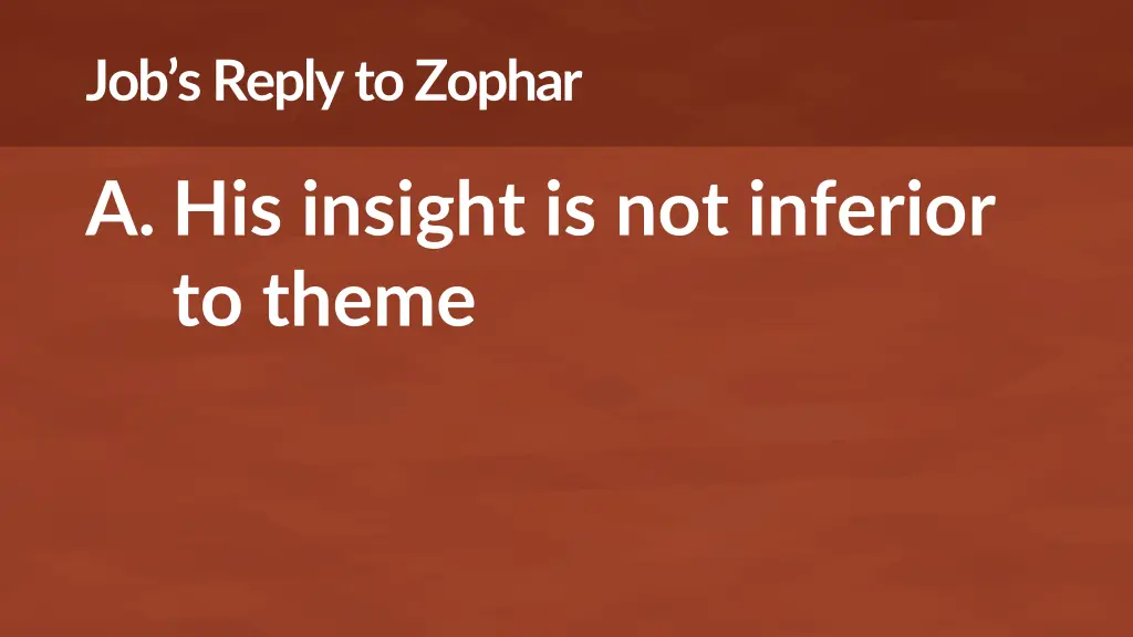 job s reply to zophar