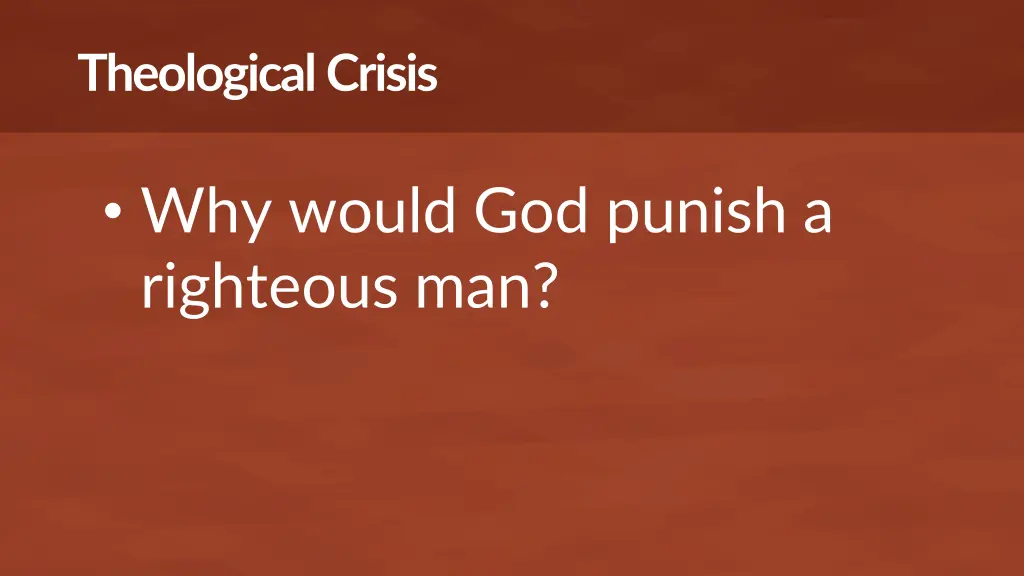 theological crisis