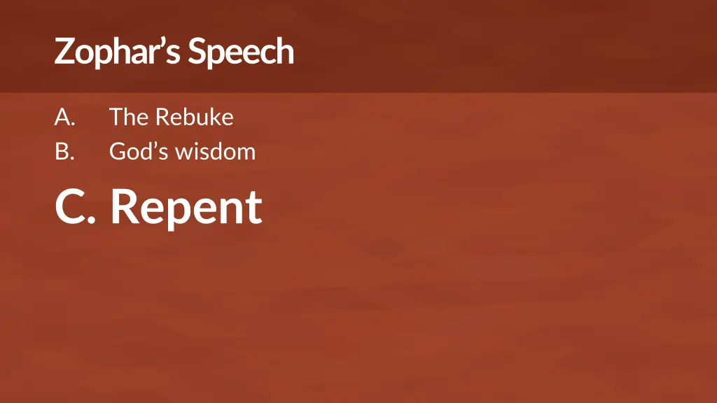zophar s speech 2