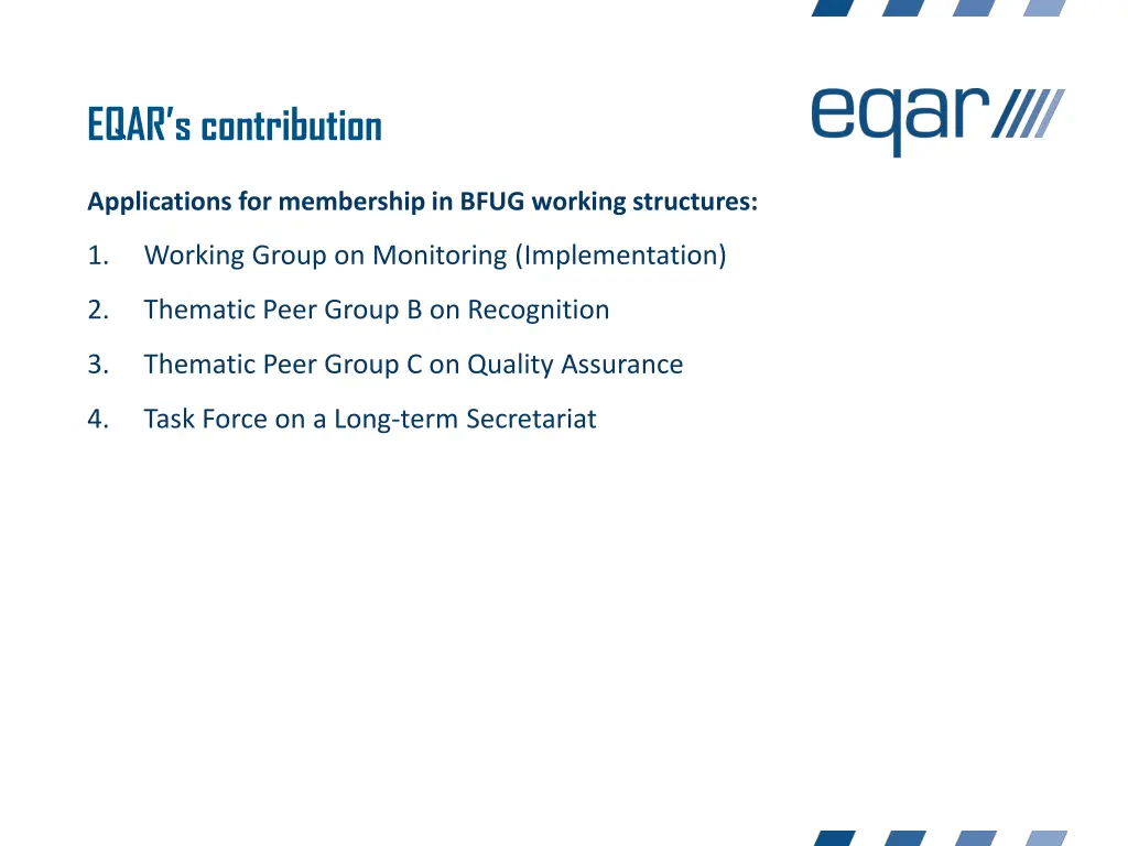 eqar s contribution 2