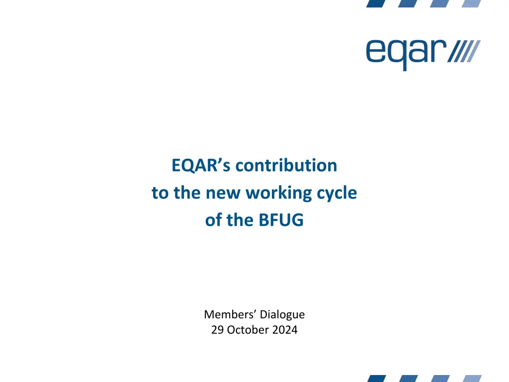 eqar s contribution to the new working cycle