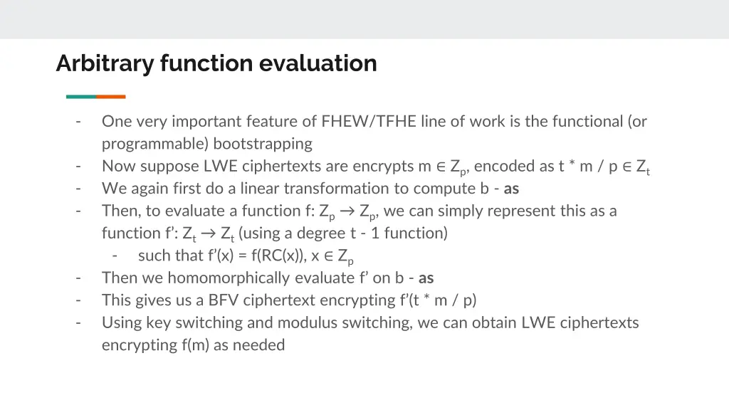 arbitrary function evaluation