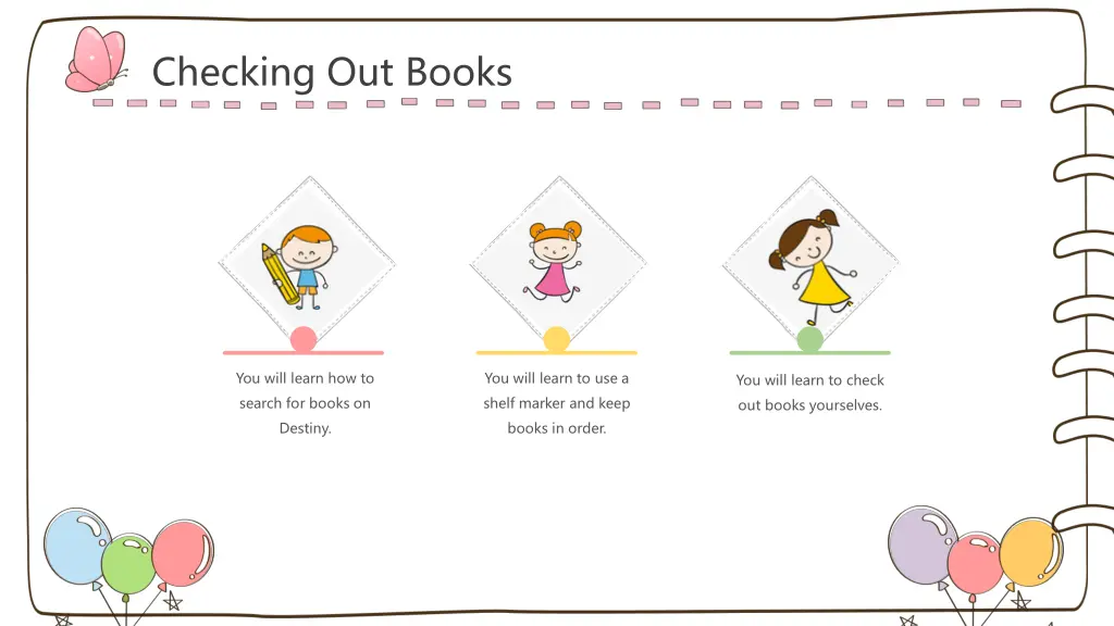 checking out books
