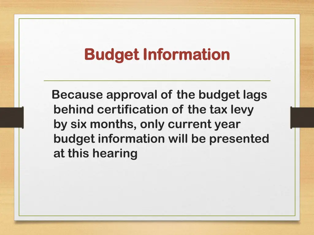 budget information budget information