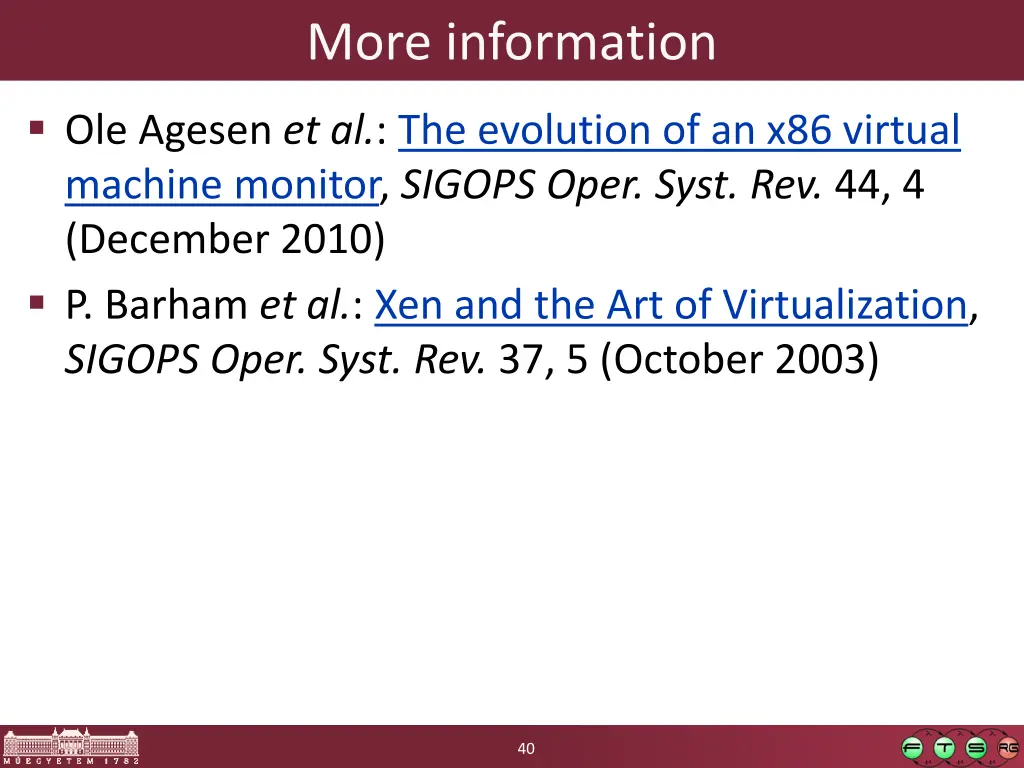 more information