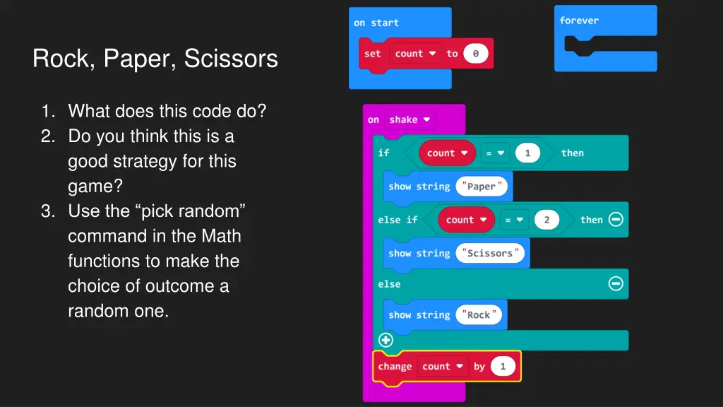 rock paper scissors