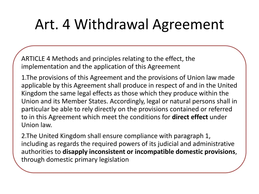 art 4 withdrawal agreement