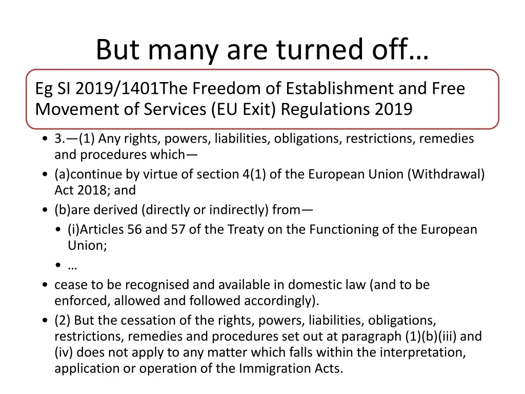 but many are turned off