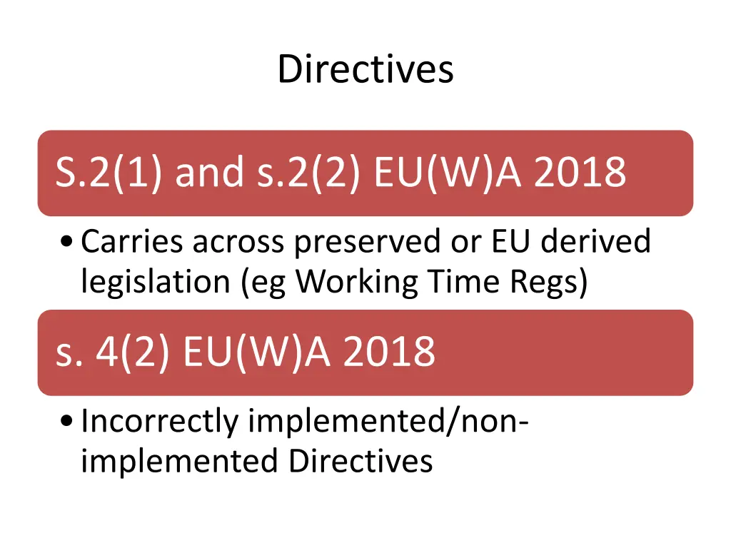 directives