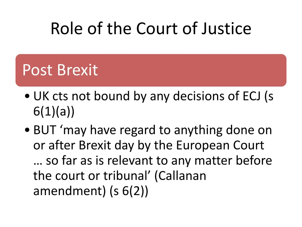 role of the court of justice