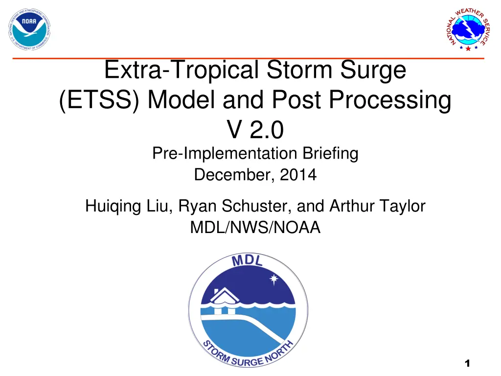 extra tropical storm surge etss model and post