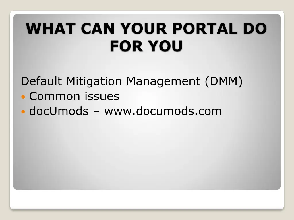 what can your portal do for you