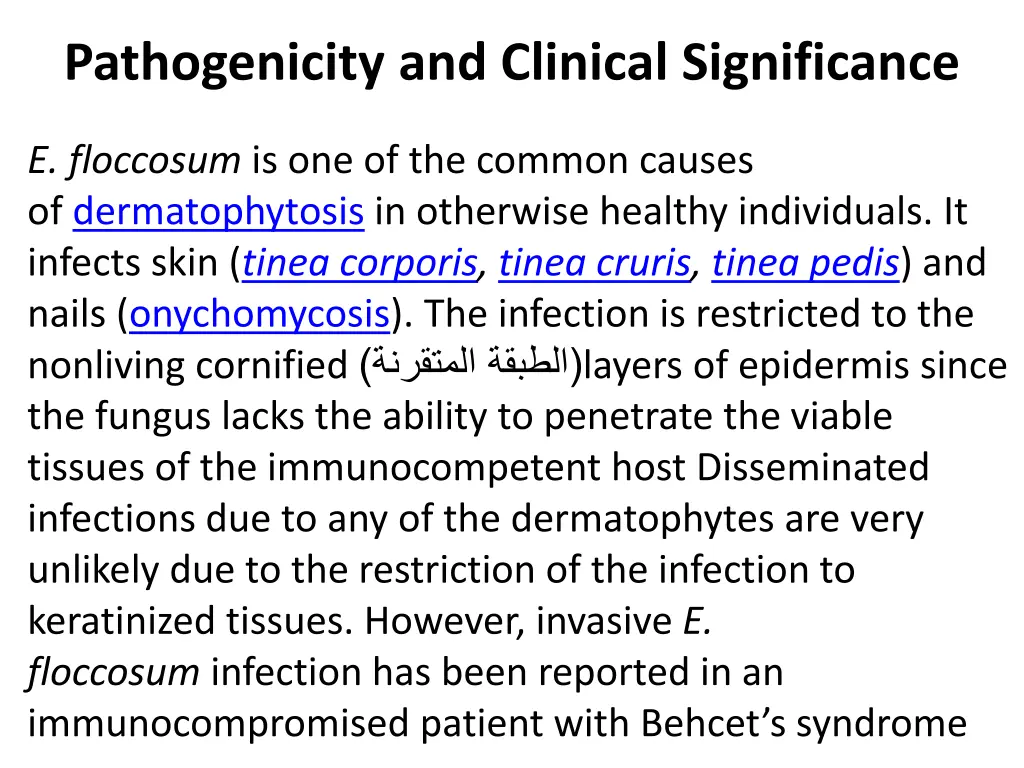 pathogenicity and clinical significance