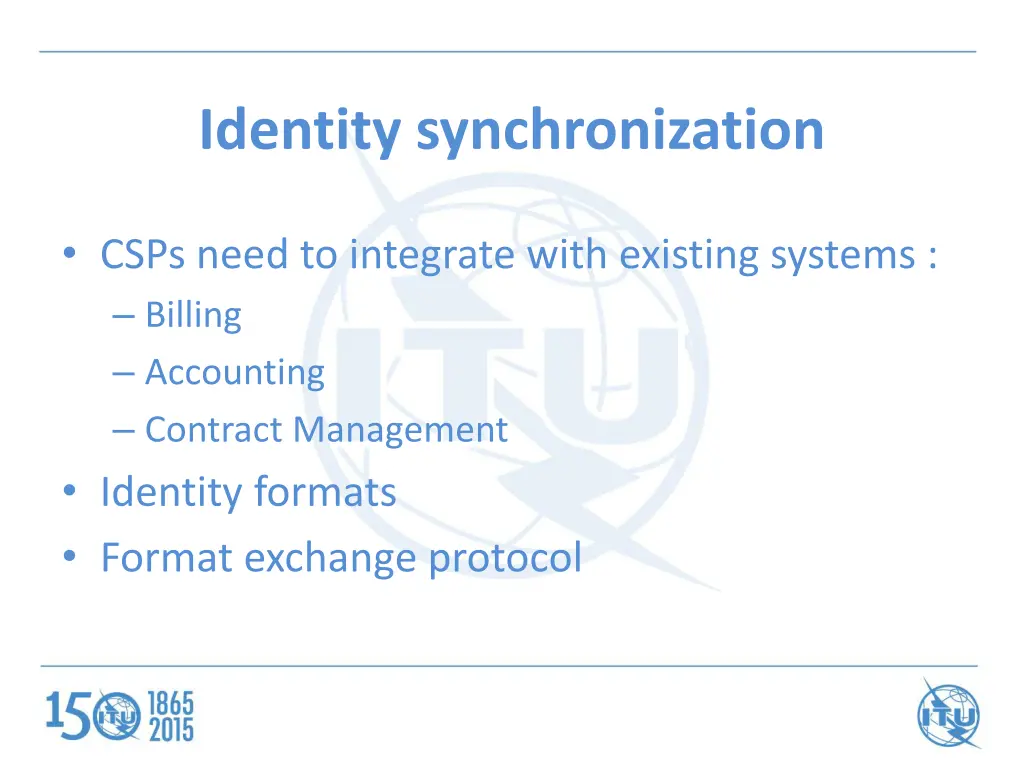 identity synchronization
