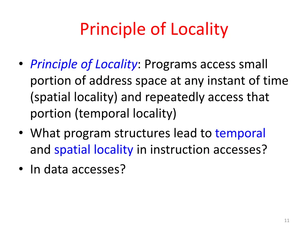 principle of locality