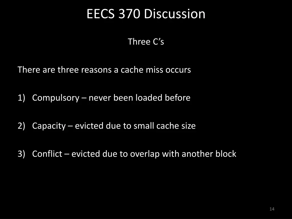 eecs 370 discussion 13