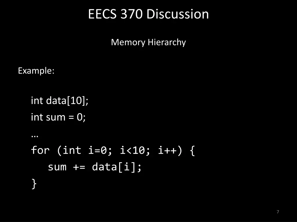 eecs 370 discussion 6