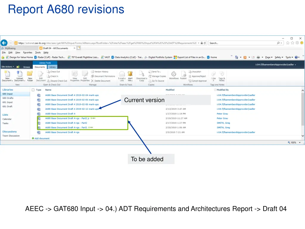 report a680 revisions