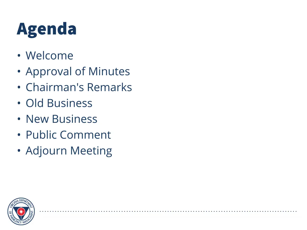 agenda