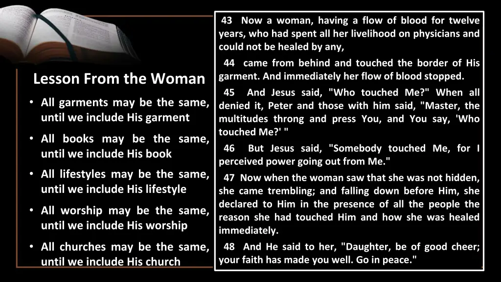 43 now a woman having a flow of blood for twelve 2