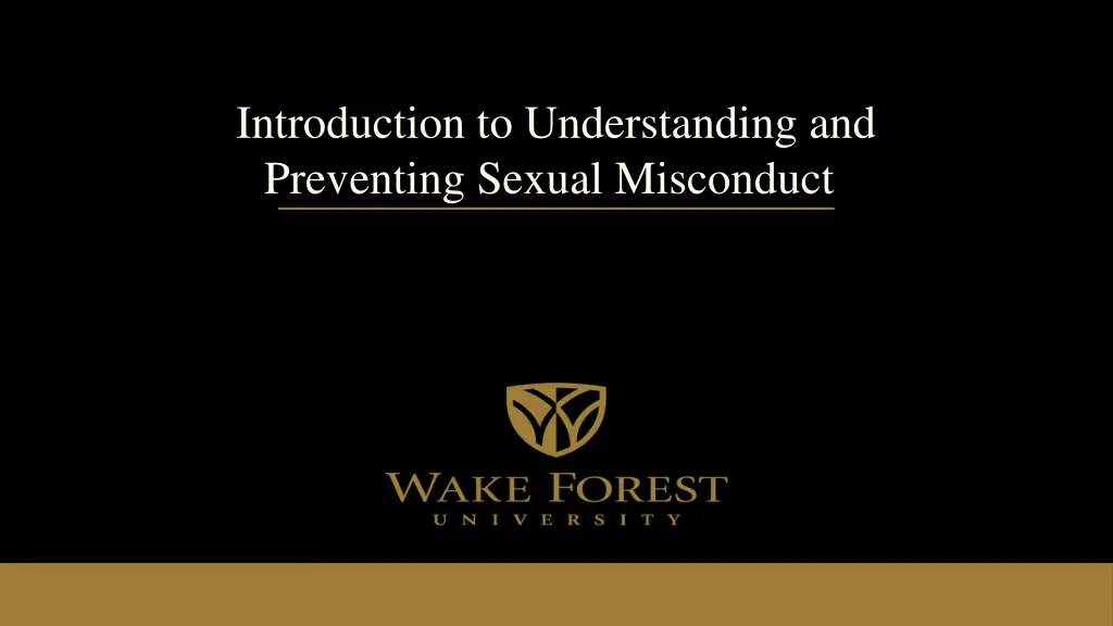 introduction to understanding and preventing