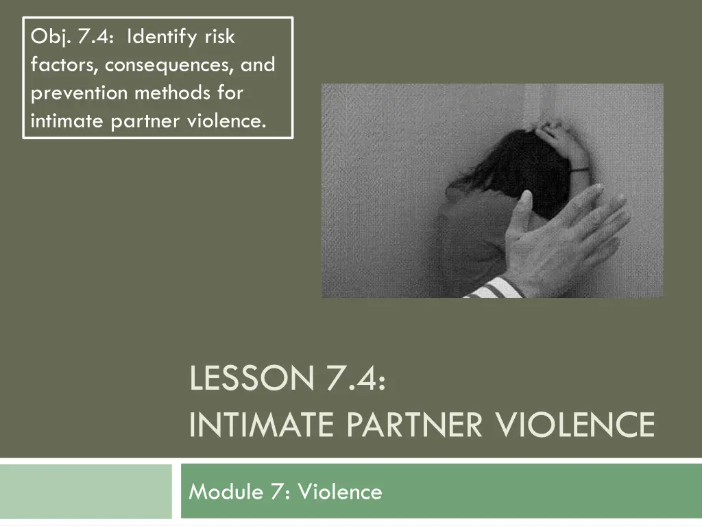 obj 7 4 identify risk factors consequences