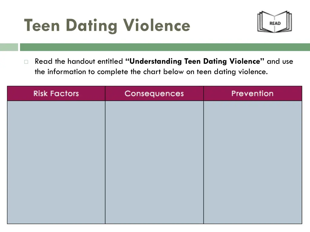teen dating violence