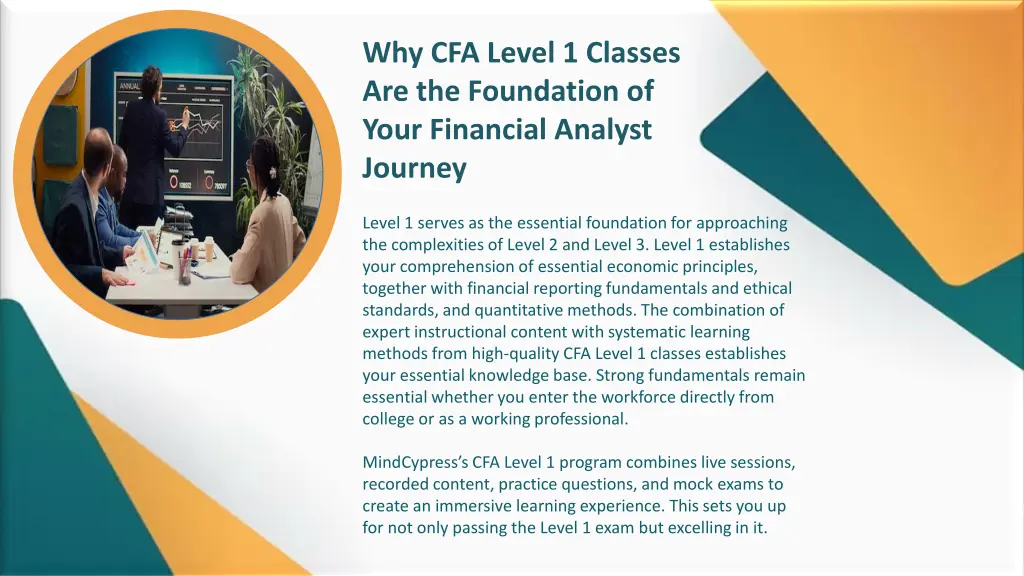 why cfa level 1 classes are the foundation