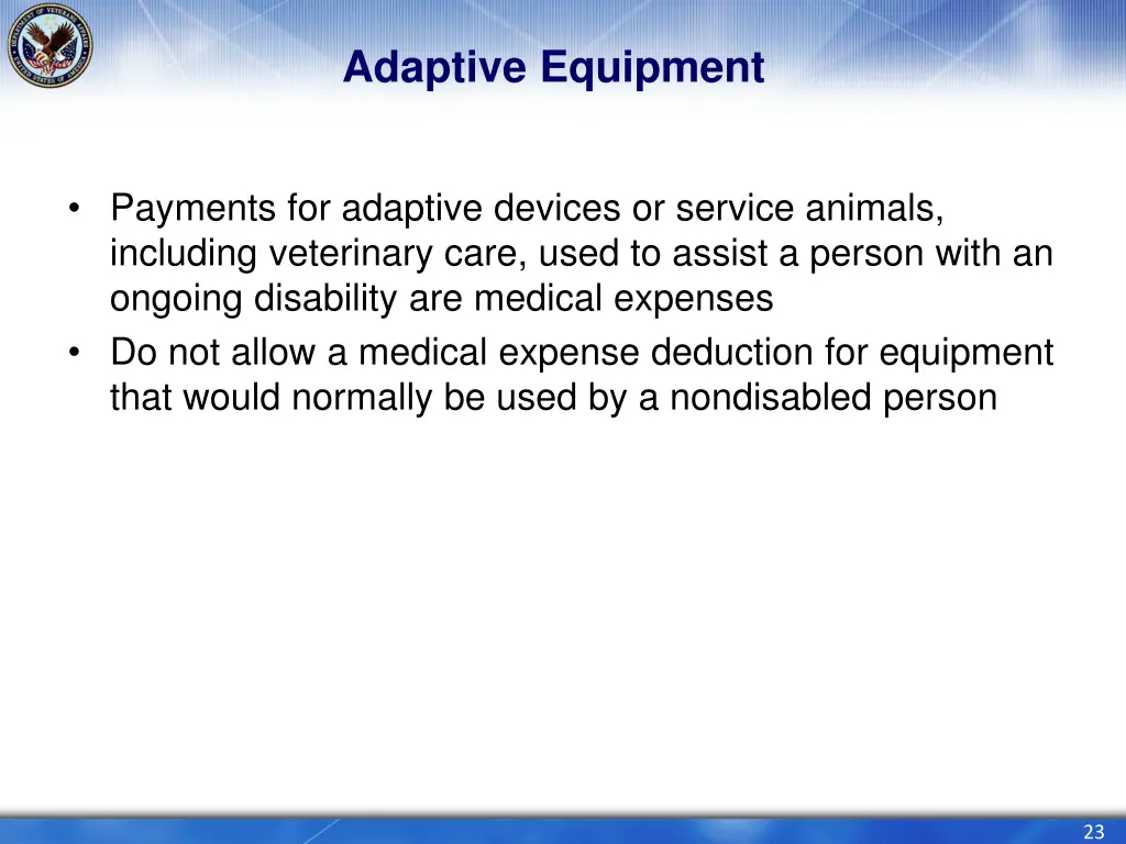 adaptive equipment