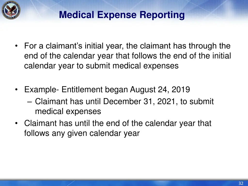 medical expense reporting 1
