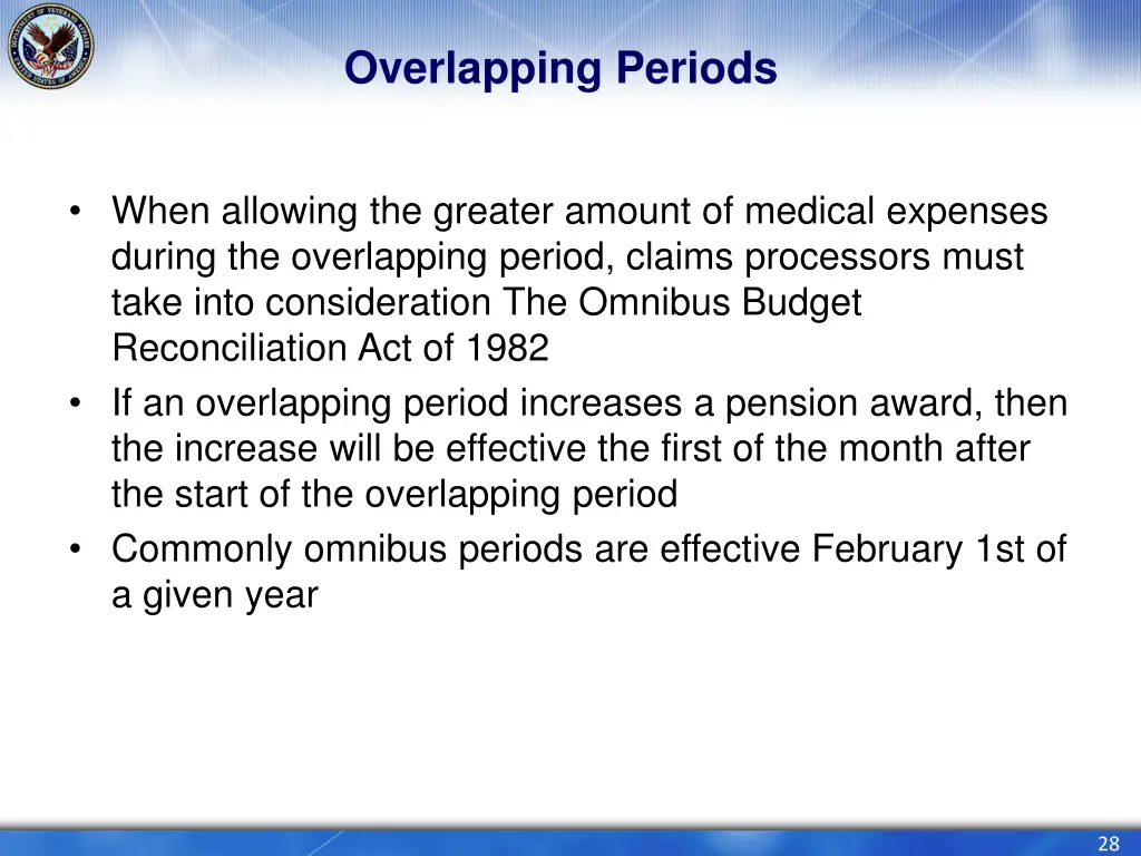 overlapping periods 1