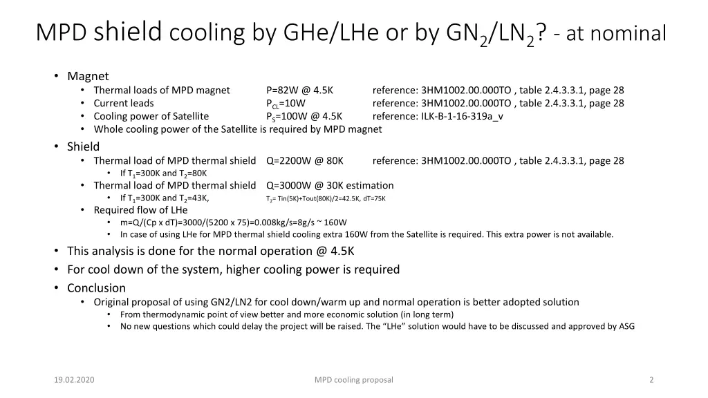 mpd shield cooling