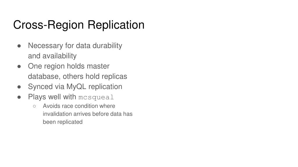cross region replication
