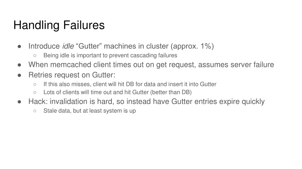 handling failures 1