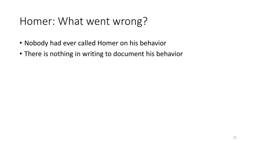 homer what went wrong